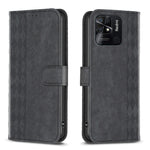 Custodia portafoglio in pelle goffrata per Xiaomi Redmi 10 5G