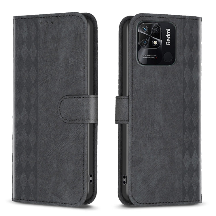 Custodia portafoglio in pelle goffrata per Xiaomi Redmi 10 5G