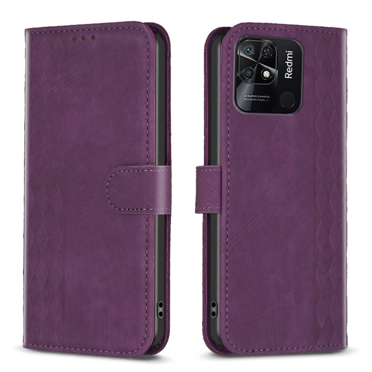 Custodia portafoglio in pelle goffrata per Xiaomi Redmi 10 5G