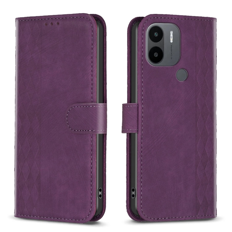 Custodia portafoglio in pelle goffrata per Xiaomi Redmi A1 e Note