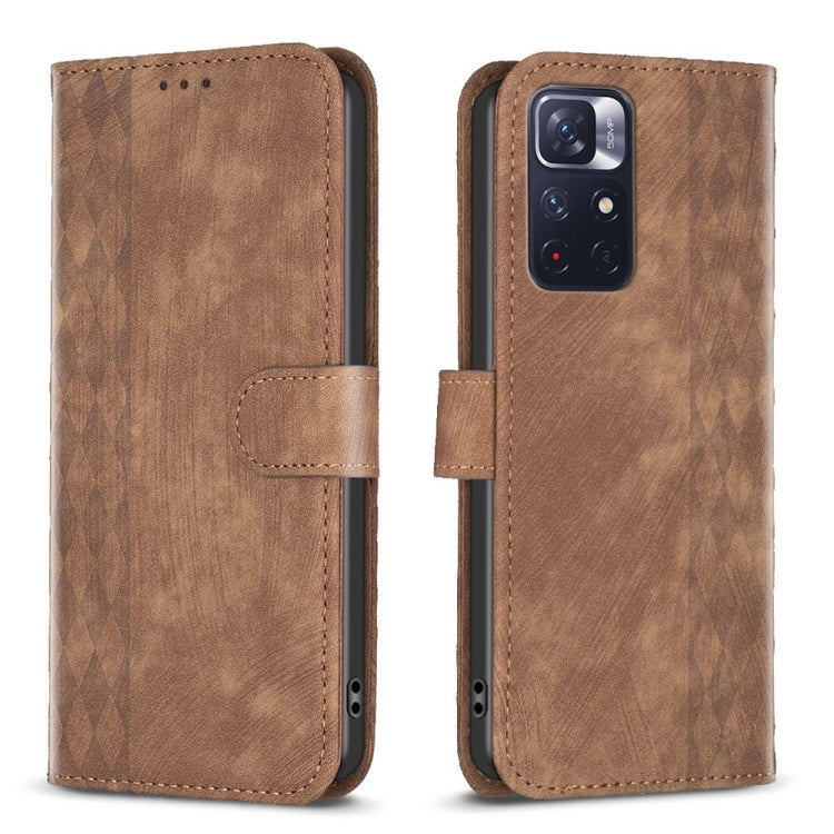 Custodia portafoglio in pelle goffrata per Xiaomi Redmi 10 5G