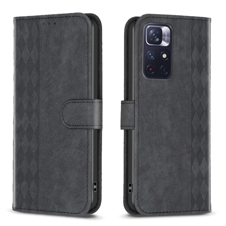 Custodia portafoglio in pelle goffrata per Xiaomi Redmi 10 5G