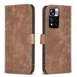 Custodia portafoglio in pelle goffrata per Xiaomi 13