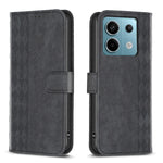 Custodia portafoglio in pelle goffrata per Xiaomi Redmi 13C