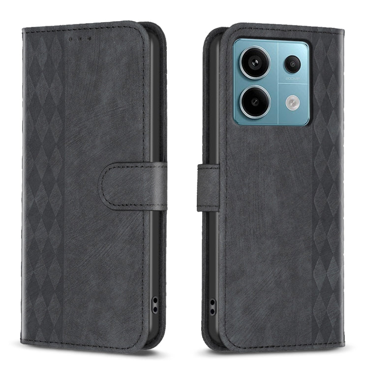 Custodia portafoglio in pelle goffrata per Xiaomi Redmi 13C