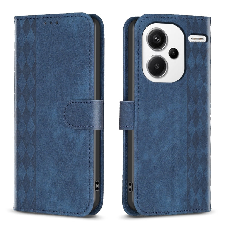 Custodia portafoglio in pelle goffrata per Xiaomi Redmi 13C