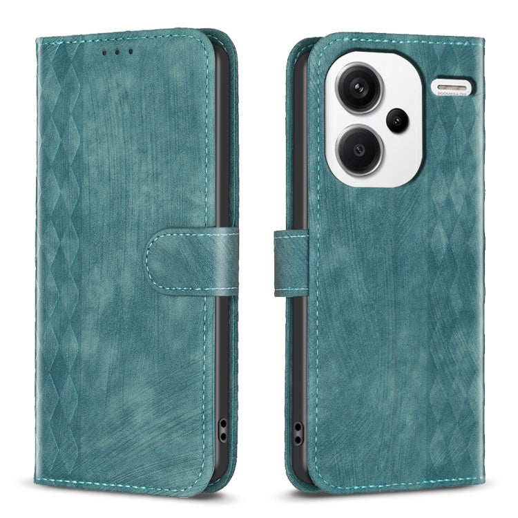 Custodia portafoglio in pelle goffrata per Xiaomi Redmi 13C