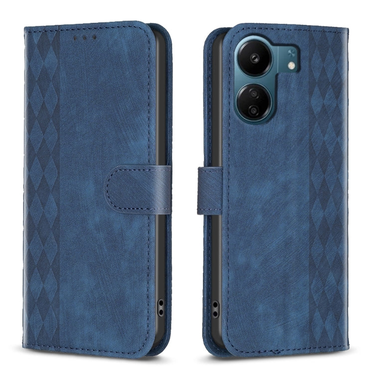 Custodia portafoglio in pelle goffrata per Xiaomi Redmi 13C