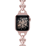 Cinturino in metallo con fibbia per Apple Watch SE 44mm