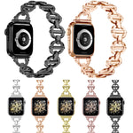 Cinturino in metallo con fibbia per Apple Watch SE 44mm