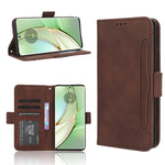 Custodia per telefono in pelle con slot per schede di consistenza al polpaccio, For Motorola Edge 40, For Motorola Moto G Stylus 5G 2023, For Motorola Moto G53 / G13, For Motorola Moto G 5G 2023