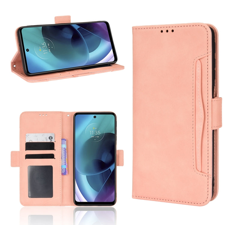 Custodia per telefono in pelle con slot per schede di consistenza al polpaccio, For Motorola Moto G52J 5G