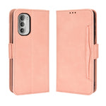 Custodia per telefono in pelle con slot per schede di consistenza al polpaccio, For Motorola Moto G52J 5G
