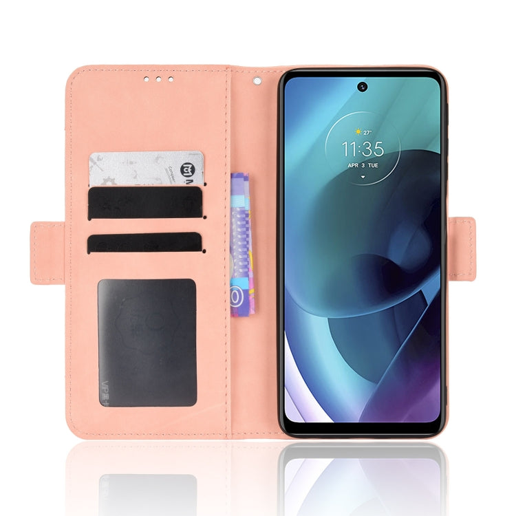 Custodia per telefono in pelle con slot per schede di consistenza al polpaccio, For Motorola Moto G52J 5G