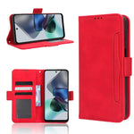 Custodia per telefono in pelle con slot per schede di consistenza al polpaccio, For Motorola Edge 40, For Motorola Moto G Stylus 5G 2023, For Motorola Moto G53 / G13, For Motorola Moto G 5G 2023