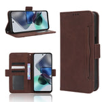Custodia per telefono in pelle con slot per schede di consistenza al polpaccio, For Motorola Edge 40, For Motorola Moto G Stylus 5G 2023, For Motorola Moto G53 / G13, For Motorola Moto G 5G 2023