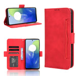 Custodia per telefono in pelle con slot per schede di consistenza al polpaccio, For Motorola Edge 50 Ultra / Moto X50 Ultra, For Motorola Edge 50 Pro, For Motorola Edge 50 Fusion, For Motorola Moto G04 / G24