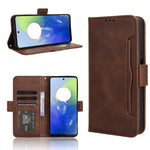 Custodia per telefono in pelle con slot per schede di consistenza al polpaccio, For Motorola Edge 50 Ultra / Moto X50 Ultra, For Motorola Edge 50 Pro, For Motorola Edge 50 Fusion, For Motorola Moto G04 / G24