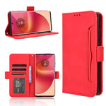 Custodia per telefono in pelle con slot per schede di consistenza al polpaccio, For Motorola Edge 50 Ultra / Moto X50 Ultra, For Motorola Edge 50 Pro, For Motorola Edge 50 Fusion, For Motorola Moto G04 / G24
