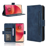 Custodia per telefono in pelle con slot per schede di consistenza al polpaccio, For Motorola Edge 50 Ultra / Moto X50 Ultra, For Motorola Edge 50 Pro, For Motorola Edge 50 Fusion, For Motorola Moto G04 / G24