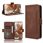 Custodia per telefono in pelle con slot per schede di consistenza al polpaccio, For Motorola Edge 50 Ultra / Moto X50 Ultra, For Motorola Edge 50 Pro, For Motorola Edge 50 Fusion, For Motorola Moto G04 / G24