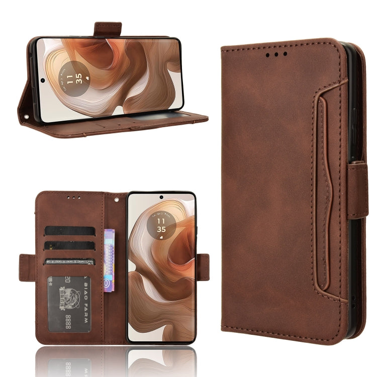 Custodia per telefono in pelle con slot per schede di consistenza al polpaccio, For Motorola Edge 50 Ultra / Moto X50 Ultra, For Motorola Edge 50 Pro, For Motorola Edge 50 Fusion, For Motorola Moto G04 / G24