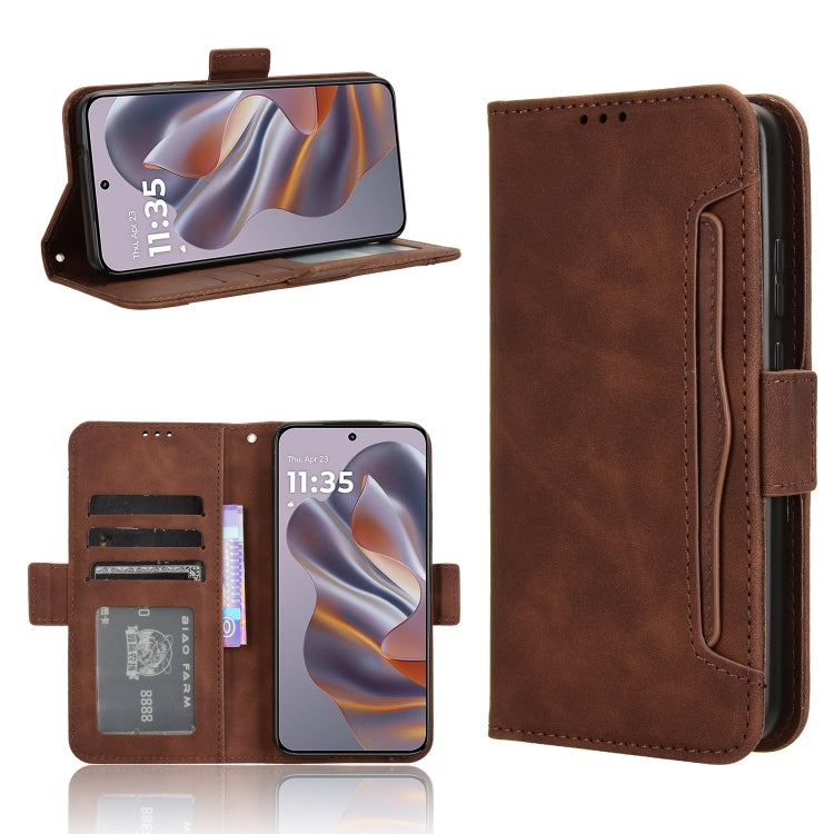 Custodia per telefono in pelle con slot per schede di consistenza al polpaccio, For Motorola Moto S50 5G / Edge 50 Neo, For Motorola Moto G35 5G, For Motorola Moto G55 5G, For Motorola Moto G45 5G / G34 5G