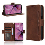 Custodia per telefono in pelle con slot per schede di consistenza al polpaccio, For Motorola Moto S50 5G / Edge 50 Neo, For Motorola Moto G35 5G, For Motorola Moto G55 5G, For Motorola Moto G45 5G / G34 5G
