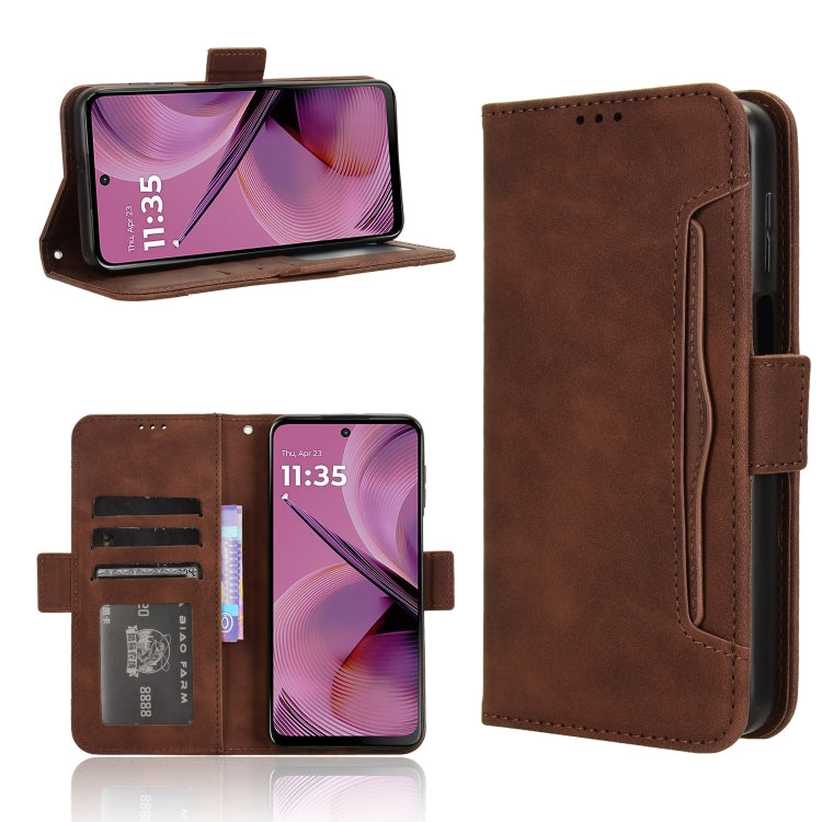 Custodia per telefono in pelle con slot per schede di consistenza al polpaccio, For Motorola Moto S50 5G / Edge 50 Neo, For Motorola Moto G35 5G, For Motorola Moto G55 5G, For Motorola Moto G45 5G / G34 5G