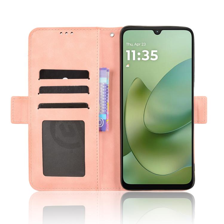 Custodia per telefono in pelle con slot per schede di consistenza al polpaccio, For Motorola Moto G06 / G06 Power, For Motorola Edge 70 5G, For Motorola Moto G56 / G66j / G66y 5G, For Motorola Edge 60 Pro / 60s Pro 5G