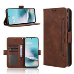 Custodia per telefono in pelle con slot per schede di consistenza al polpaccio, For Motorola Moto X70 Air Pro / Signature 5G, For Motorola Moto G17 / G17 Power 4G, For Motorola Edge 70 Fusion 5G, For Motorola Moto G67 Power / G57 Power