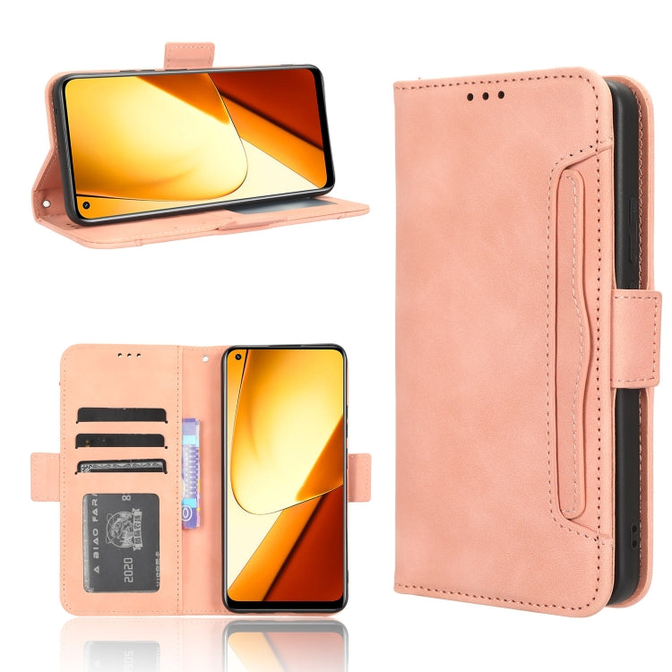 Custodia per telefono in pelle con slot per schede di consistenza al polpaccio, For Realme 11 5G Foreign / 11X, For Realme C53 / Narzo N53 4G, For Realme 11 5G, For Realme 11 Pro / 11 Pro+