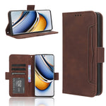 Custodia per telefono in pelle con slot per schede di consistenza al polpaccio, For Realme 11 5G Foreign / 11X, For Realme C53 / Narzo N53 4G, For Realme 11 5G, For Realme 11 Pro / 11 Pro+