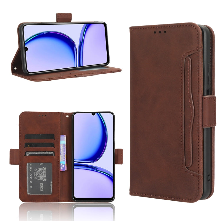 Custodia per telefono in pelle con slot per schede di consistenza al polpaccio, For Realme 11 5G Foreign / 11X, For Realme C53 / Narzo N53 4G, For Realme 11 5G, For Realme 11 Pro / 11 Pro+