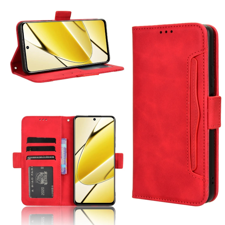 Custodia per telefono in pelle con slot per schede di consistenza al polpaccio, For Realme 11 5G Foreign / 11X, For Realme C53 / Narzo N53 4G, For Realme 11 5G, For Realme 11 Pro / 11 Pro+