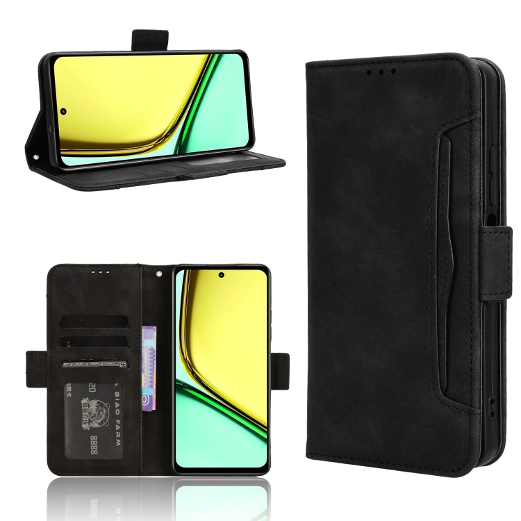 Custodia per telefono in pelle con slot per schede di consistenza al polpaccio, For Realme GT 6 / GT 6T / GT Neo6, For Realme C63 4G / C61 4G / Narzo N63 4G, For Realme 12 Lite 4G, For Realme GT Neo6 SE 5G