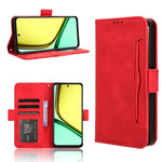 Custodia per telefono in pelle con slot per schede di consistenza al polpaccio, For Realme GT 6 / GT 6T / GT Neo6, For Realme C63 4G / C61 4G / Narzo N63 4G, For Realme 12 Lite 4G, For Realme GT Neo6 SE 5G