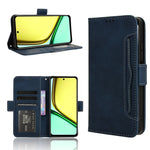 Custodia per telefono in pelle con slot per schede di consistenza al polpaccio, For Realme GT 6 / GT 6T / GT Neo6, For Realme C63 4G / C61 4G / Narzo N63 4G, For Realme 12 Lite 4G, For Realme GT Neo6 SE 5G