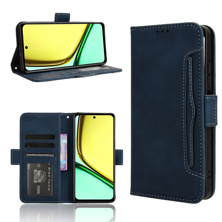 Custodia per telefono in pelle con slot per schede di consistenza al polpaccio, For Realme GT 6 / GT 6T / GT Neo6, For Realme C63 4G / C61 4G / Narzo N63 4G, For Realme 12 Lite 4G, For Realme GT Neo6 SE 5G