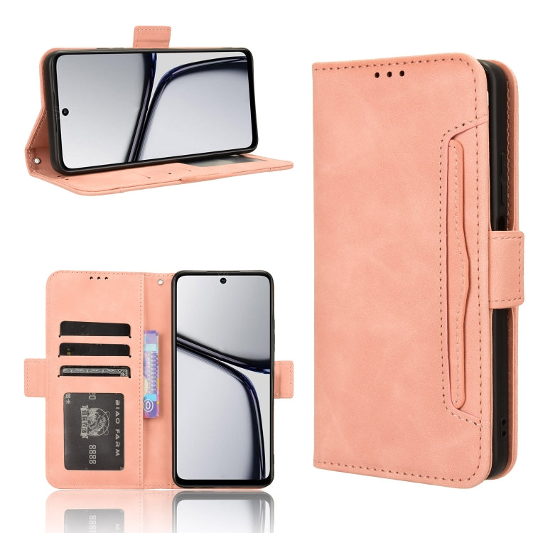 Custodia per telefono in pelle con slot per schede di consistenza al polpaccio, For Realme C65 4G, For Realme GT Neo5 SE