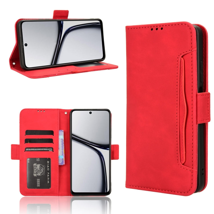 Custodia per telefono in pelle con slot per schede di consistenza al polpaccio, For Realme C65 4G, For Realme GT Neo5 SE