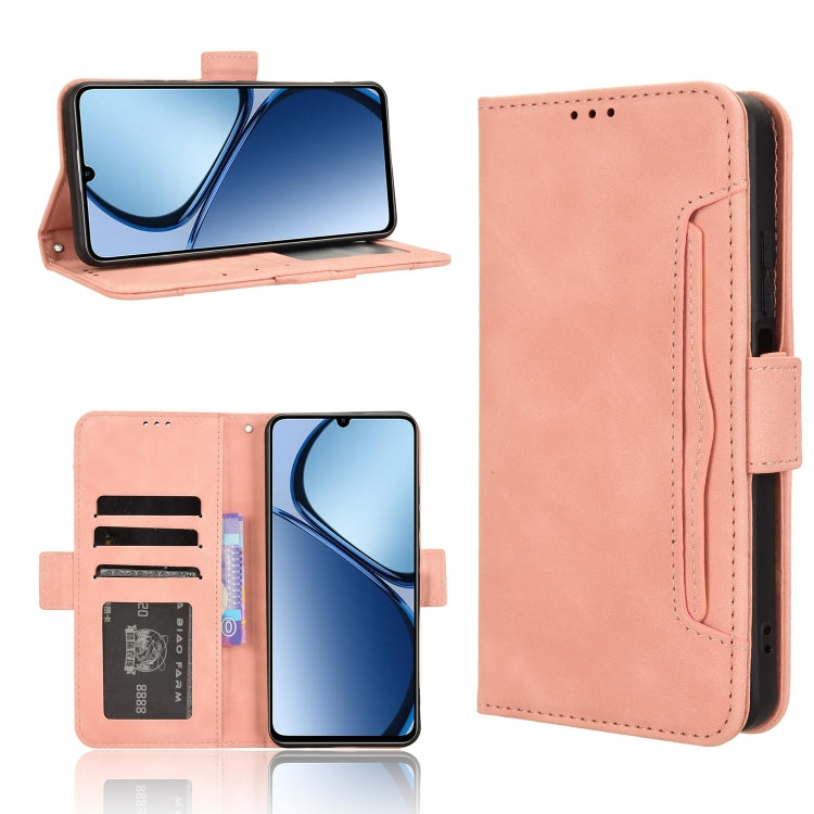 Custodia per telefono in pelle con slot per schede di consistenza al polpaccio, For Realme GT 6 / GT 6T / GT Neo6, For Realme C63 4G / C61 4G / Narzo N63 4G, For Realme 12 Lite 4G, For Realme GT Neo6 SE 5G