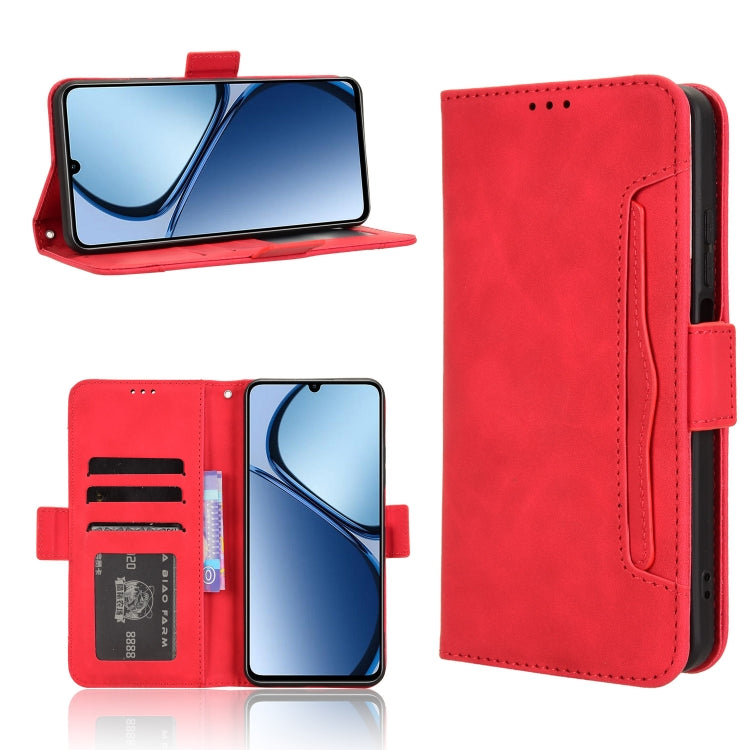 Custodia per telefono in pelle con slot per schede di consistenza al polpaccio, For Realme GT 6 / GT 6T / GT Neo6, For Realme C63 4G / C61 4G / Narzo N63 4G, For Realme 12 Lite 4G, For Realme GT Neo6 SE 5G
