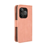 Custodia per telefono in pelle con slot per schede di consistenza al polpaccio, For Realme GT 6 / GT 6T / GT Neo6, For Realme C63 4G / C61 4G / Narzo N63 4G, For Realme 12 Lite 4G, For Realme GT Neo6 SE 5G