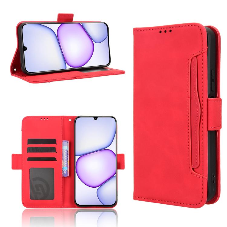 Custodia per telefono in pelle con slot per schede di consistenza al polpaccio, For Realme 16T 5G, For Realme C100i 4G / C100x 4G, For Realme C100 4G, For Realme C83 5G / P4 Lite 5G