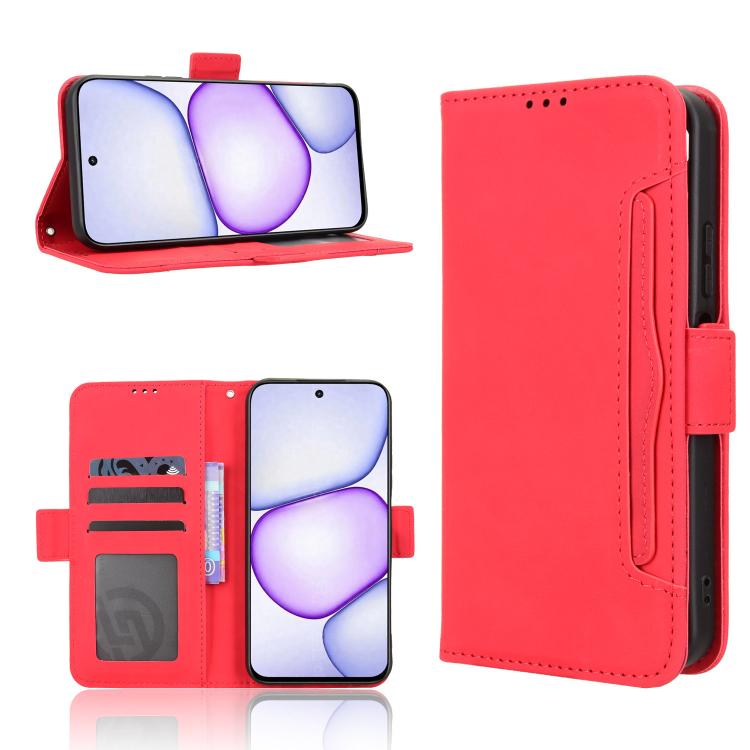 Custodia per telefono in pelle con slot per schede di consistenza al polpaccio, For Realme 16T 5G, For Realme C100i 4G / C100x 4G, For Realme C100 4G, For Realme C83 5G / P4 Lite 5G