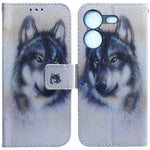 Custodia per cellulare in pelle flip con disegno colorato, For Tecno Pova 5