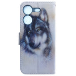 Custodia per cellulare in pelle flip con disegno colorato, For Tecno Pova 5