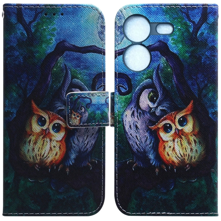 Custodia per cellulare in pelle flip con disegno colorato, For Tecno Pova 5