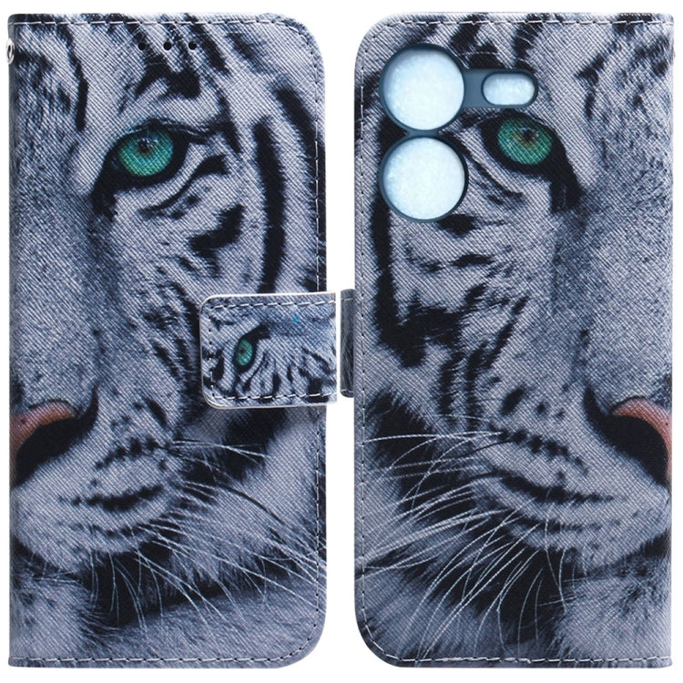 Custodia per cellulare in pelle flip con disegno colorato, For Tecno Pova 5